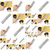 Dog Grooming 100Pcs/Lot Pet Comb Stainless Steel Needle 16Cm Single-Sided Unhairing Cats Removal Hair Combs Drop Delivery Home Garde Dhvmk