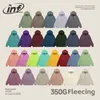 Inflação 350g em branco premium hoodies unisex múltiplas cores velo hoodies para homens veludo quente hoodies couplewear 240109