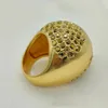 Europa Amerika Berühmte Designermarke Übertriebene Metallkugel Gold Silber Luxus Ring Charm Damenschmuck Trend 240109