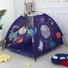 Space Theme Children's Tipi Tent Portable Baby Ball Pit Playpen Child Teepee Baby Ball Pool Outdoor Games Garden Camping Tent 240109
