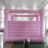 Free Delivery outdoor activities 4.5x4.5m (15x15ft) With blower outdoor Inflatable Wedding Bouncer pastel pink moon House Birthday party Jumper Bouncy Castle for sale