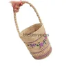 Новая сумка из рафии с вышивкой, сумка для покупок, женская сумка с травой, ручная работа, blieberryeyes