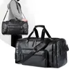 Retro Leather Travel Tote Bags Male Weekend Bag Mens Large Capacity Hand Luggage Duffel Handbags Shoulder Bag Drop bolso 240109