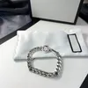 Designer Sterling Sier Bracelet Unisex Designer Cool Boy G Fashion Mens Women Men Chain Gift Couple Bracelets