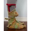 Мужские носки с 3D вязаными животными из крокодила, креативные милые напольные хлопковые и женские детские носки средней длины