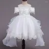 Vestidos de menina verão concurso flor rosa vestido de princesa elegante crianças para meninas roupas festa de casamento 10 12 anos