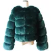 HJQJLJLS Cappotto in pelliccia sintetica a maniche lunghe Inverno Moda donna Cappotto caldo e spesso fuzzy Capispalla Donna Giacca in pelliccia finta grigio / nero 240110