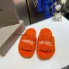 Дизайнерская обувь парижские сандалии Роскошные тапочки Furry Platform Sandal плюшевые тапочки с вышивкой B word Пара плюшевых тапочек Furry Slide замшевые тапочки KLAQl