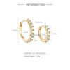 Stud CANNER s925 Sterling Silver D Color Moissanite Hoop Earrings Asymmetric Earrings For Women Wedding Jewelry Gift Pendientes Aros YQ240110