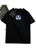 2023 Yaz YENİ% 100 Pamuk Kumaş T-Shirt İşlemeli Logo Erkekler Yüksek Kaliteli Baskı Renkli Erkek Tasarımcısı Crew Boyun T Shirt Paris Moda Tshirts
