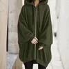 Damen Hoodies Zip Up Hoodie Frauen Sweetshirts Oversize Long Hoody Mode Sweatshirt Casual Kordelzug Mantel Tops Streetwear