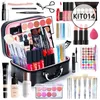 Gloss Pouseel Lip Makeup Makeup Brush Shadow Blush Liquid Foundation Puff Cosmetic Bag Bag Ebrow Pencil Kit Up Kit