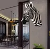 Testa di zebra 3D Decorazione da parete Statua Accessori per la casa Decorazione animale in resina Decorazione della stanza di Natale Scultura nordica 240109