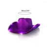 Bérets Vintage Fedora chapeau femmes hommes feutre dames Cowboy chapeaux haut de fête Bonnet hommes Cosplay lumière LED