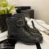 Tasarımcı Kanallar Boot Deri Cclys Bot Moda Ayak Bileği Botları Kış Klasik Kadın Bot Ayakkabı Diz Martin Uzun Kanallar İçin Kaba Ayakkabılar