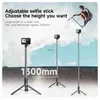 Selfie Monopods TELESIN 1.3M Vlog Selfie Stick sans fil Bluetooth trépied à distance pour Hero 11 12 Insta360 DJI Action 4 caméra 14 15 YQ240110