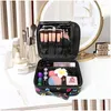 Makeup Brushes Bag Travel Portable Cosmetic Brush Storage Marmor Women Make Up Lip Organizer Fall för Box Drop Delivery Health Beaut Dhjcr