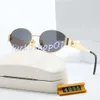 Lunettes de soleil de concepteur pour femmes hommes Triomphe lunettes protection UV mode lunettes de soleil lettre décontracté rétro lunettes en métal plein cadre avec boîte 4235