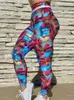 Damesleggings, outfits, yogabroeken, hoge taille, 3D digitale print, spandex, fitness, gymkleding, dames, zachte trainingsleggings