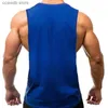 Regatas masculinas Muscleguys Verão Fitness Tank Top Homens Musculação Camisa Ginásio Roupas Mens Corte Coletes Malha Singlets Sports Tops T240110