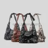 ショルダーバッグヴィンテージ複数のポケットデニム女性ショルダーバッグパンクワイドストラップレディハンドバッグレトロアンダーアームバッグ女性財布2023catlin_fashion_bags
