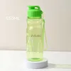 Wasserflasche 550 ml Sportwasserflasche Fitnessstudio Camp Picknick Reisen Wandern Tragbare wiederverwendbare Plastikbecher Outdoor-Trinkutensilien Kantine Kein BPA YQ240110