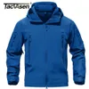 TACVASEN Solide Wasserdichte Fleece Gefüttert Jacke Herren Taktische Softshell Outwear Mantel Windjacke Outdoor Warme Kleidung Männer 240110