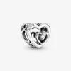 Charm Bracelets 925 Sterling Silver Heart-Shaped Mom Bracelet Fits Original European Brand Bangle DIY Jewelry Suitable For Momen Gifts