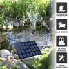 Dekoracje ogrodowe Solar Ptak Bath Fontanna pompa 9V 2 W Woda zasilana na 6 różnych dysz