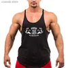 Herren Tank Tops Neue Marke Gym Kleidung Y Zurück Bodybuilding Tank Top Männer Fitness Stringer Unterhemden Mann Baumwolle Ärmelloses Shirt Workout Unterhemd T240110