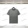 Xinxinbuy 2024 Erkekler Tasarımcı Tee T Shirt Gradyan Mektup Baskı 1854 Kadın Siyah Beyaz Blue Red M-2xl