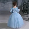 Vestido de princesa para niña, disfraz de fiesta de Navidad para niños, ropa para niñas, ropa de baile de fantasía 240109