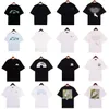 Mens t shirt new 2024 famous tops tshirt Crew Neck short sleeve shirts hip hop T shirt luxury flocking letter Animal Printed tshirt 8 styles size s-xl balck white