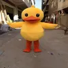2018 Fabrika Büyük Sarı Kauçuk Ördek Maskot Kostüm Karikatür Kostüm 3425