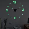 Настенные часы, креативные светящиеся в темноте часы «сделай сам», 47, большой размер, акриловая наклейка для украшения гостиной, бесшумная доставка, Otqx8