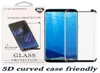 5D Full Curved Screen Protector för Samsung S10 Plus S10 Obs 10 S20 Plus Fodralvänligt härdat glas för Samsung S9 -skydd FI6490437