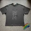 Herren T-Shirts 2023SS ArnodeFrance Liquid Metal Vintage ADF T-Shirt Männer Frauen Unisex Lose Bla Washed T-ShirtsYolq