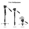 Monopiedi Andoer 173 cm/68 pollici Fotografia Monopiede Supporto In Lega di Alluminio 6 kg di Carico 3 gambe Base Treppiede Pan Tilt Testa per Dslr Videocamera Macchina Fotografica