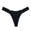 3PC European and American sexy V-shaped metal thong sports hip lift low wait high fork t pants women thong lingerie cut 230110
