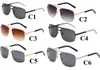 Womans Sunglasses Luxury Fashion Mens Sun glasses UV Protection men Designer eyeglass Gradient Metal hinge 6 colors 10PCS