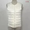 Doudoune légère femme gilet automne/hiver sans col grande taille doudoune doublure épaule courte femme