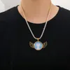 Necklaces Photo Pendant Hip Hop Angel Wings 18K Gold Plated Stainless Steel Jewelry Custom Necklace Souvenir