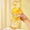 botella de agua 500/650 ML Botella de agua deportiva Nueva taza de paja Taza de agua linda para niña con taza de paja Taza de dibujos animados femenina de verano de gran capacidad YQ240110