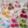 3 head diamond rose single branch rounded rose new wedding photography floral fake flower fresh hall flower wall silk flower TY