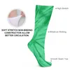 Vrouwen Sokken Groene Tie Dye Kousen Spiraal Swirl Aangepaste Elegante Herfst Anti Slip Mannen Outdoor Comfortabel