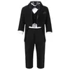 Ragazzi Matrimonio Festa di compleanno Blazer Tuxedo Neonato Battesimo Vestito Cappotto Camicia Pantalone Gilet Papillon Abito da uomo Battesimo Abiti 240109