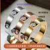 Carter Classic Designer Rings for Men and Women Titanium steel ring female high end feeling Korean girl color retention version simple With Original Box