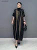 基本的なカジュアルドレス女性のためのシェンパラ編みコントラストカラードレス