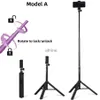 Selfie Monopods New 3 i 1 selfie -stick med Bluetooth Shutter Remote TripoD Holder för mobiltelefoner står för Hero SJCam DJI Camera YQ240110