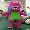 2018 Factory direct Profession Barney Dinosaur Mascot Costumes Halloween Cartoon Adult Size Fancy Dress246I